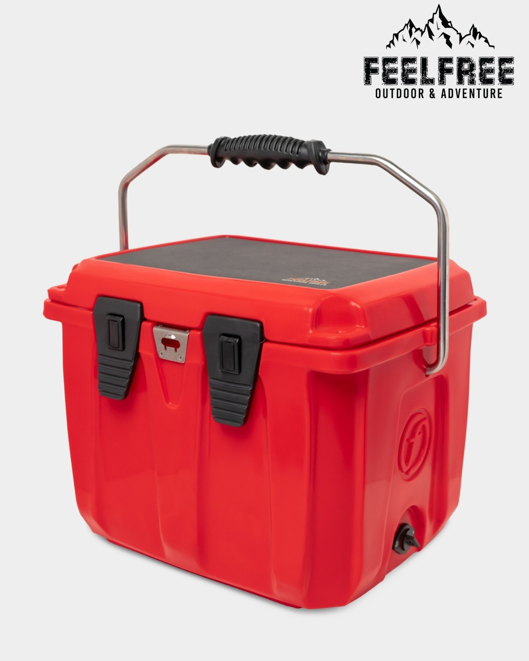 ถังน้ำแข็งเกรดพรีเมี่ยม FEELFREE ขนาด 25 ลิตร สี RUBY RED_7